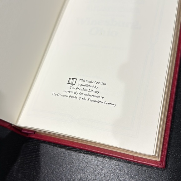 Winesburg, Ohio Vintage Leather Bound Book by Sherwood Anderson Franklin Library - Picture 8 of 13